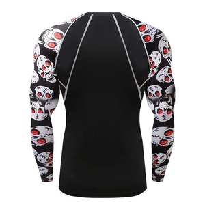 Mens Surfing Rash Guard UV Sun Protection Breathable Eco-Friendly Anti-Bacterial Long Sleeve Diving Quick Dry <b>Compression</b> <b>Shirts</b> - Product Image 2