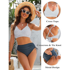 Traje de Baño de Diseño Moderno Solid Trader, Secado Rápido, Tela de Poliéster Transpirable, Ropa de Playa para Mujer - Product Image 5