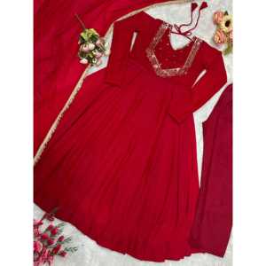 Robes de soirée de créateur, robe élégante pour les fêtes avec pantalon et dupatta pour les occasions spéciales - Product Image 2