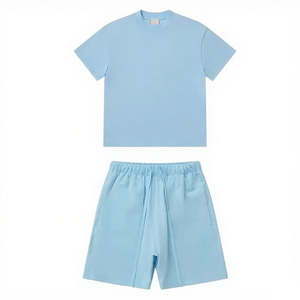 Ensemble de vêtements d'été pour homme, t-shirt thermique à col haut et short, logo personnalisé, 2025 - Product Image 5