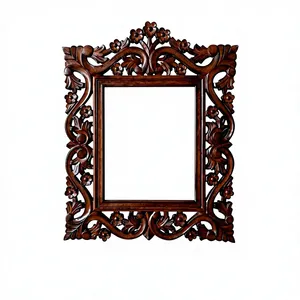 Brown Wall <b>Mirror</b> for Living Room Bedroom Hallway Home Decor Decorative Framed Wall Mounted <b>Mirror</b> - Product Image 1