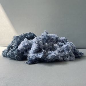 Déchets textiles en fibre de denim de coton recyclé, bleu foncé, prix compétitif et meilleure qualité pour l'exportation depuis le Vietnam - Mme Florence - Product Image 2