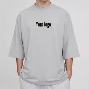 Custom Designed Logo Men T-<b>Shirts</b> Drop Shoulder Short Sleeve Letter Pattern <b>100</b>% <b>Polyester</b> High Quality - Product Image 4