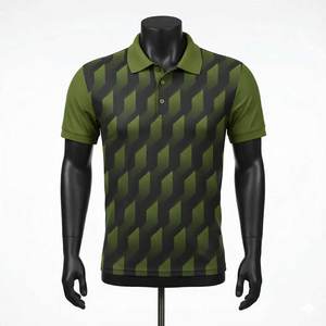 Camisas de Punto Casuales de Lujo para Hombre, Bordadas, de Manga Corta, Transpirables, Ligeras, con Patrón Sólido, Tallas Grandes - Product Image 1