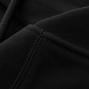 Sweat-shirt à capuche noir pour homme, coupe classique, en molleton de coton, décontracté, avec poche, pour l'automne - Product Image 5