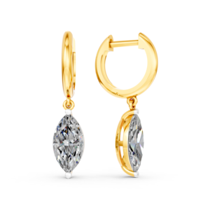 Pendientes de Oro Sólido de 14K, 9K, 10K y 18K con Diamante de Laboratorio de 10 Quilates, Certificado IGI, RJC, ODM, OEM, Fabricante de Joyería Fina Ética EA502321 - Product Image 4
