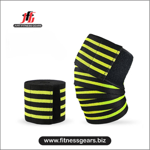 Genouillère de compression respirante en nylon et coton avec logo personnalisé et fermeture auto-agrippante pour la musculation et le powerlifting - Product Image 6