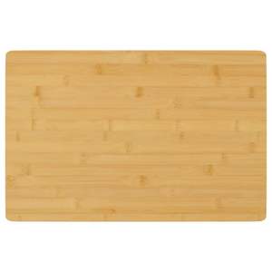 Assiettes de petit-déjeuner en bambou, 6 pièces, 13,8"x9,1"x0,3", vaisselle et décorations de fête - Product Image 3