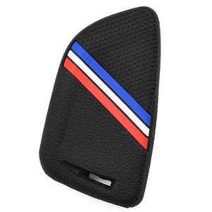 Coque de clé de voiture en silicone noir à 4 boutons, étui de protection pour télécommande, accessoires de remplacement pour serrurier automobile, coque de clé de voiture à distance - Product Image 4
