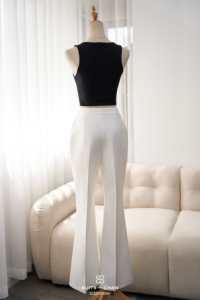 Pantalones de Vestir Elegantes de Cintura Alta para Mujer, Pantalones Formales de Pierna Ancha para Oficina, Pantalones de Negocios Formales de Primera Calidad ALVA - Product Image 6