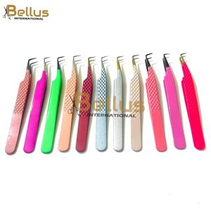 Pinzas Profesionales para Pestañas de Múltiples Colores, Acero Inoxidable, Precisión, Antiestáticas, Herramienta para Extensión de Pestañas - Product Image 6