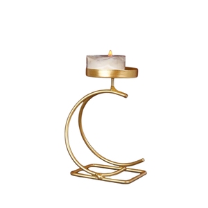 Portavelas de hierro con acabado en polvo negro, de alta calidad, para decoración, iluminación, decoración de interiores y regalos. - Product Image 4