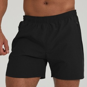 Shorts de sport et de loisirs pour hommes personnalisés, tricotés 100 % coton, taille haute élastique, séchage rapide, coupe ajustée - Product Image 1