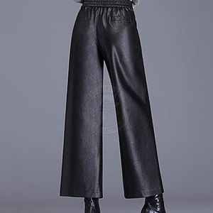 Pantalons en cuir pour femmes, style unique, sur mesure, à vendre. Personnalisez votre propre design de pantalon en cuir pour femmes. - Product Image 3