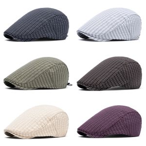 Custom Vintage <b>Flat</b> British Style Gatsby Cotton Solid Color Newsboy <b>Hat</b> Ivy <b>Hats</b> for Unisex - Product Image 4