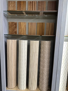 Durable Solid Wood Modern Kitchen Cabinet Tambour Panel with Eco-Friendly Design for Apartment and Home Office Use - Product Image 4