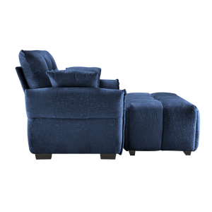 Poltrona Ergonomica Moderna Singola per Soggiorno con Cuscini ad Alta Resilienza, Facile Montaggio, Divano Ottomano - Product Image 5