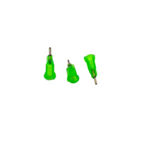 Embouts d'aiguilles en acier inoxydable vert avec tiges métalliques 18GA haute précision pour applications exigeantes
