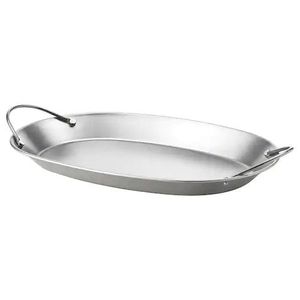 Plateau de service en métal de qualité supérieure, durable, décoratif, pour table à manger, centre de table, cuisine, restaurant, hôtel, traiteur, vaisselle - Product Image 2