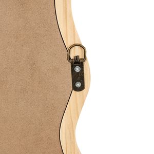 Specchio da parete rettangolare ondulato in legno massello 40 \ "X 28 \" legno naturale arredamento moderno per bagno soggiorno sala da pranzo guardaroba - Product Image 4