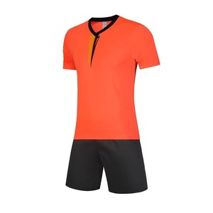 Ensemble d'uniformes de football à séchage rapide, col en V, nom et numéro personnalisés, logo d'équipe, maillot de football hautement élastique pour adultes et enfants - Product Image 5