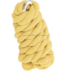 Horse <b>Lead</b> <b>Rope</b> with Chain High Quality Horse <b>Lead</b> <b>Ropes</b> Custom Design with Brass Chain 8 Feet Long - Product Image 3