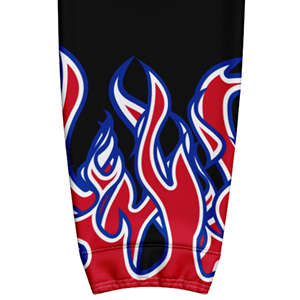Custom Made High Quality Polyester Ice Hockey <b>Socks</b> Sets Men Women Black/Red Colors Printed Solid Color Quick Dry <b>Breathable</b> - Product Image 4