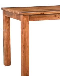 Ensemble de table à manger rectangulaire moderne en bois massif, meubles en bois contemporains, table de cuisine en bois naturel pour usage domestique - Product Image 1