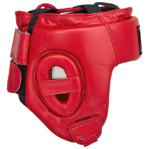 Best Seller Adjustable Professional Boxing Training Head Guard Custom Genuine Leather <b>Face</b> Protector Boxing Headgear - Product Image 4