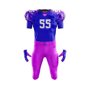 Wholesale Custom American Football Uniform Jersey Breathable 100% Cotton Football Set Personalized Men's Adult Shirts and Wear - Product Image 1