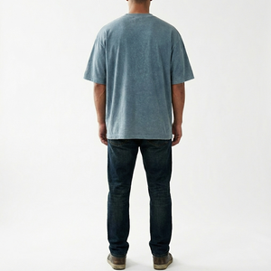 Camiseta de algodón de alta calidad, estilo nuevo, teñida lisa, con lavado ácido, de gran venta, a precio económico, fabricada en Pakistán. - Product Image 6