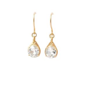 Top qualité femmes luxe mode solide 925 en argent Sterling concepteur plaqué or boucles d'oreilles en pierres précieuses - Product Image 1