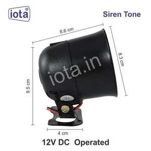 Sirena de Alarma para Auto Negra de 12V 15W, Bocina de Advertencia Impermeable, Altavoz de Seguridad para Automóvil - Product Image 4