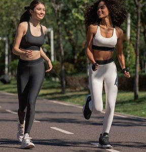 Pantalons de yoga taille haute pour femmes avec ceinture élastique et bande latérale décorative pour la course en plein air et le fitness - Product Image 6