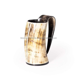 Horn <b>Mug</b> Traditional Handmade Natural Polished Durable Stylish Rustic Tableware for Dining Kitchen Use - Product Image 3
