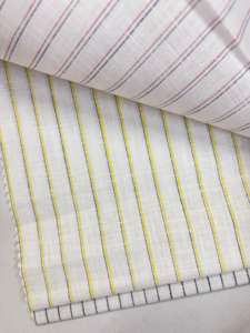 Tela de Lino y Algodón Premium con Rayas, Polialgodón, Ancho 58, para Confección de Camisas para Exportación Internacional - Product Image 4