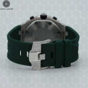 Montre de luxe pour homme Charm Jewels, boîtier en acier inoxydable de 40 mm, mouvement mécanique analogique en verre, résistance à l'eau 10 bars, date automatique, fonction push - Product Image 4