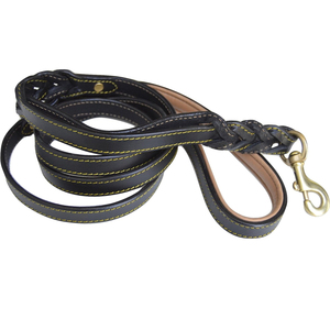 2026 Top Selling High Quality Wholesale Luxury Adjustable And Secure Buckle Online Best Selling Leather Dog Leash - Product Image 1