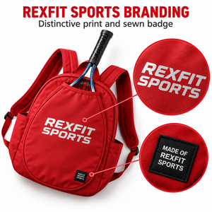 Mochila Personalizada para Raqueta de Squash con Cierres Dobles, Correas Acolchadas, Compartimento Frontal para Raqueta y Bolsillo Lateral Abierto - Product Image 6