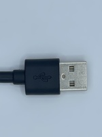 Câble USB 2.0 Mini-USB DC5521 DC5525 3A à charge rapide, certifié ROHS, conducteur en cuivre étamé 22 AWG, isolation PVC noire, 1500 mm, pour mobile