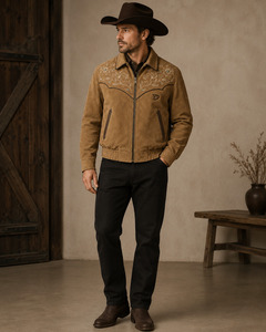 Custom Men Vintage Genuine <b>Leather</b> <b>Jacket</b> Cowhide Biker Bomber Coat OEM Private Label Supplier - Product Image 3