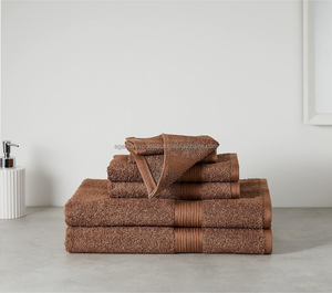 Ensemble de 6 serviettes de bain en coton 100% 500 GSM de la collection Hôtel, tissu durable et résistant - Product Image 2