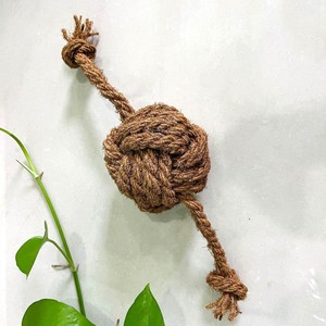Supplier sale braided pet <b>ball</b> from natural coconut fiber chewable <b>balls</b> eco-friendly pets toy - Product Image 4