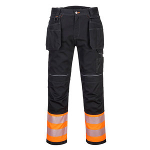 Vêtements de sécurité de haute qualité, pantalons de travail pour hommes, couleur unie, coton molletonné, pantalons de travail pour la construction, sécurité - Product Image 1
