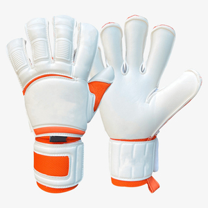 Custom Lightweight <b>Latex</b> Quick Drying Breathable Waterproof Stretch Anti-Slip Adjustable Wrist Strap Lace-Up Goalkeeper Gloves - Product Image 2