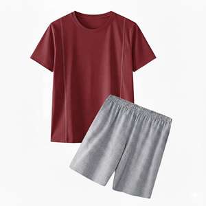 Conjunto Deportivo para Hombre, Corte Ajustado, Ropa Deportiva, Secado Rápido, Cintura Elástica, para Gimnasio, Entrenamiento, Verano, 100% Algodón, Venta al Por Mayor - Product Image 4