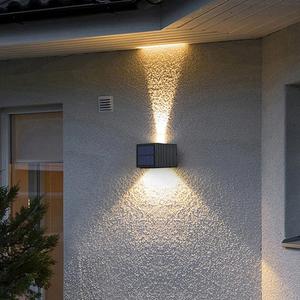 Lampes solaires murales lumineuses, étanches, alimentées par l'énergie solaire, pour la sécurité extérieure, patio, jardin, allée, marches - Product Image 2