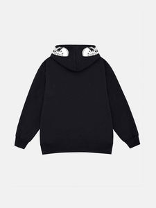 DISCOVER-IMPEX Sudadera con capucha de felpa de algodón premium con estampado de esqueleto – Sudadera oversize estilo streetwear con estampado de tórax - Product Image 2
