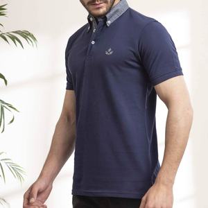 Camiseta de manga corta personalizada con solapa, Polo deportivo liso de Golf, Algodón puro elástico transpirable, venta al por mayor - Product Image 4