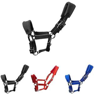 High Quality Eco-friendly Nylon Soft Fleece Padded Durable Comfortable Long Lasting English Saddle <b>Halter</b> Customized Color Made - Product Image 6